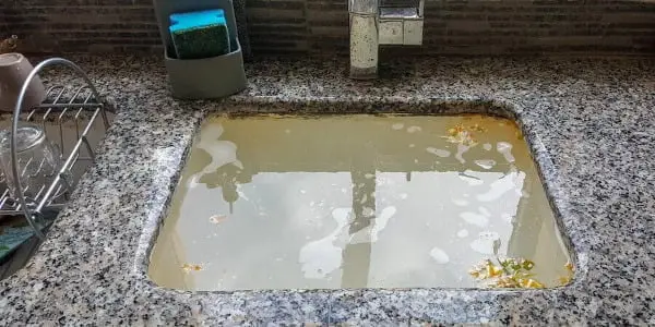 Blocked Kitchen Sink